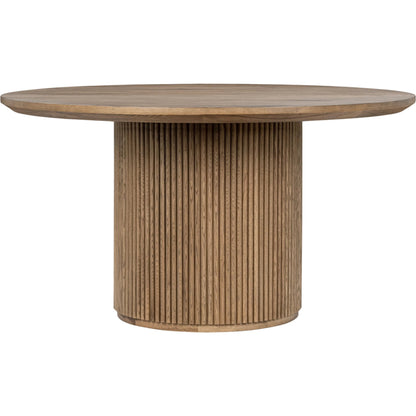 Vander 55" Round Wood Dining Table by Classic Home. Made from oak veneer in a unique style.