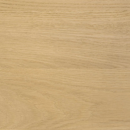Kering Oak Wood Round End Table by Kosas Home in natural. Made from solid oak wood in a unique style.