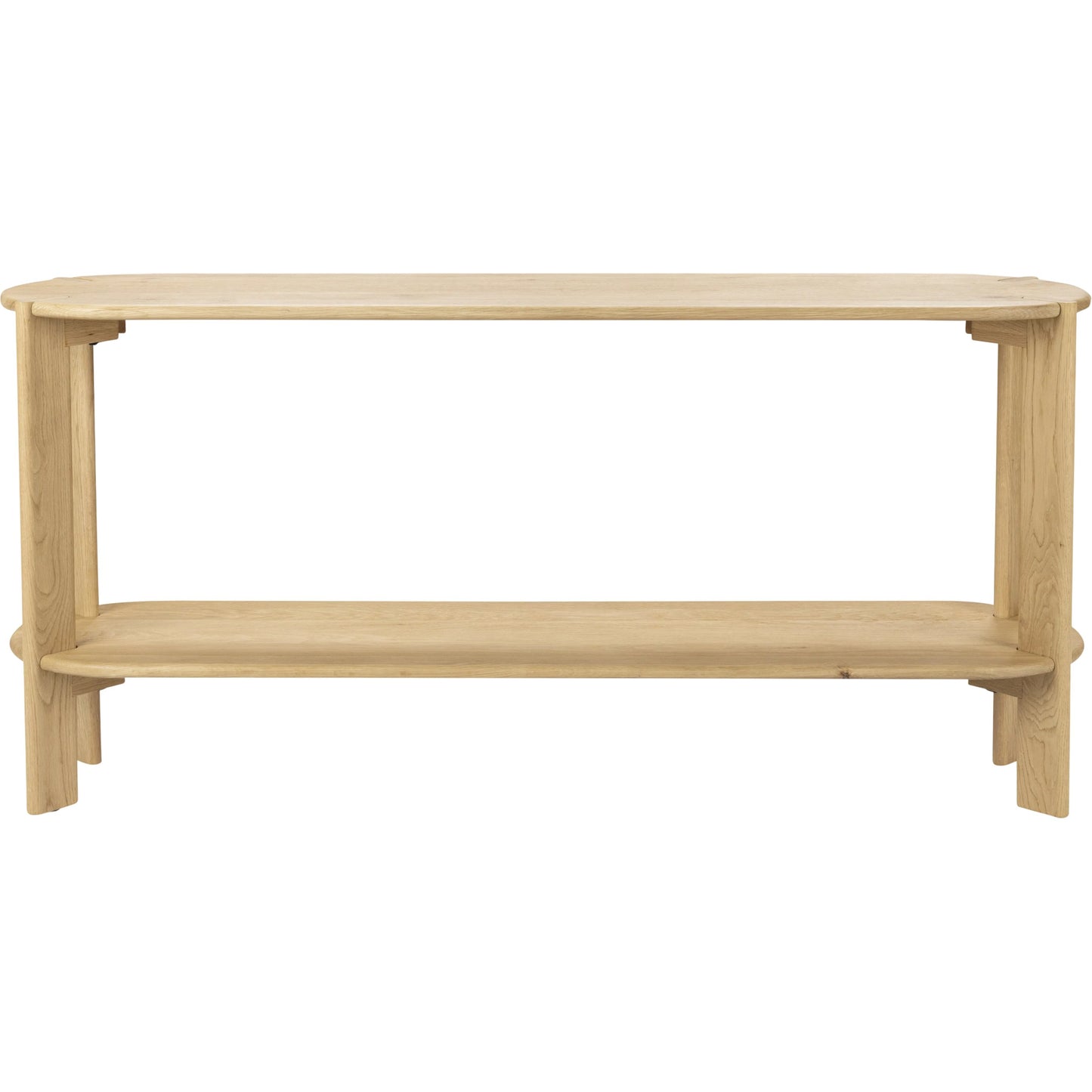 008 SI-2388522 | Primary Silo | Kering Oak Wood Oval Console Table by Kosas Home in natural. Made from solid oak wood in a transitional style.