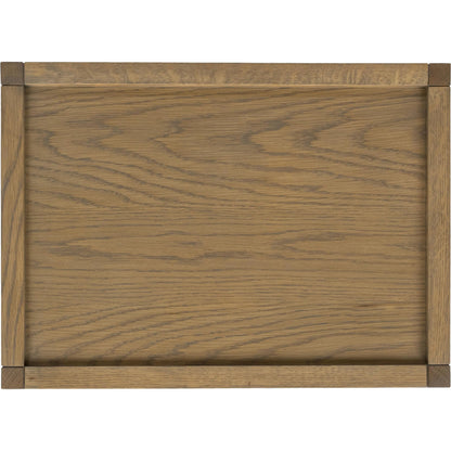Devin Oak Wood Nesting End Table by Classic Home in natural. Made from oak veneer, oak wood, cane in a unique style.