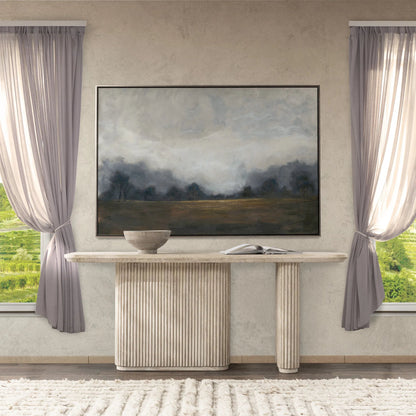 Vander Console Table by Classic Home. Made from reclaimed oak veneer in a transitional style.