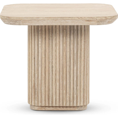 Vander End Table by Classic Home. Made from oak veneer in a transitional style.
