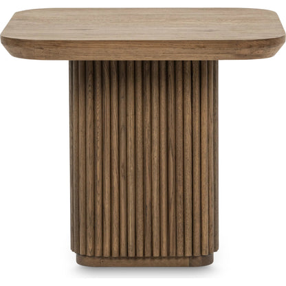 Vander End Table by Classic Home. Made from oak veneer in a transitional style.