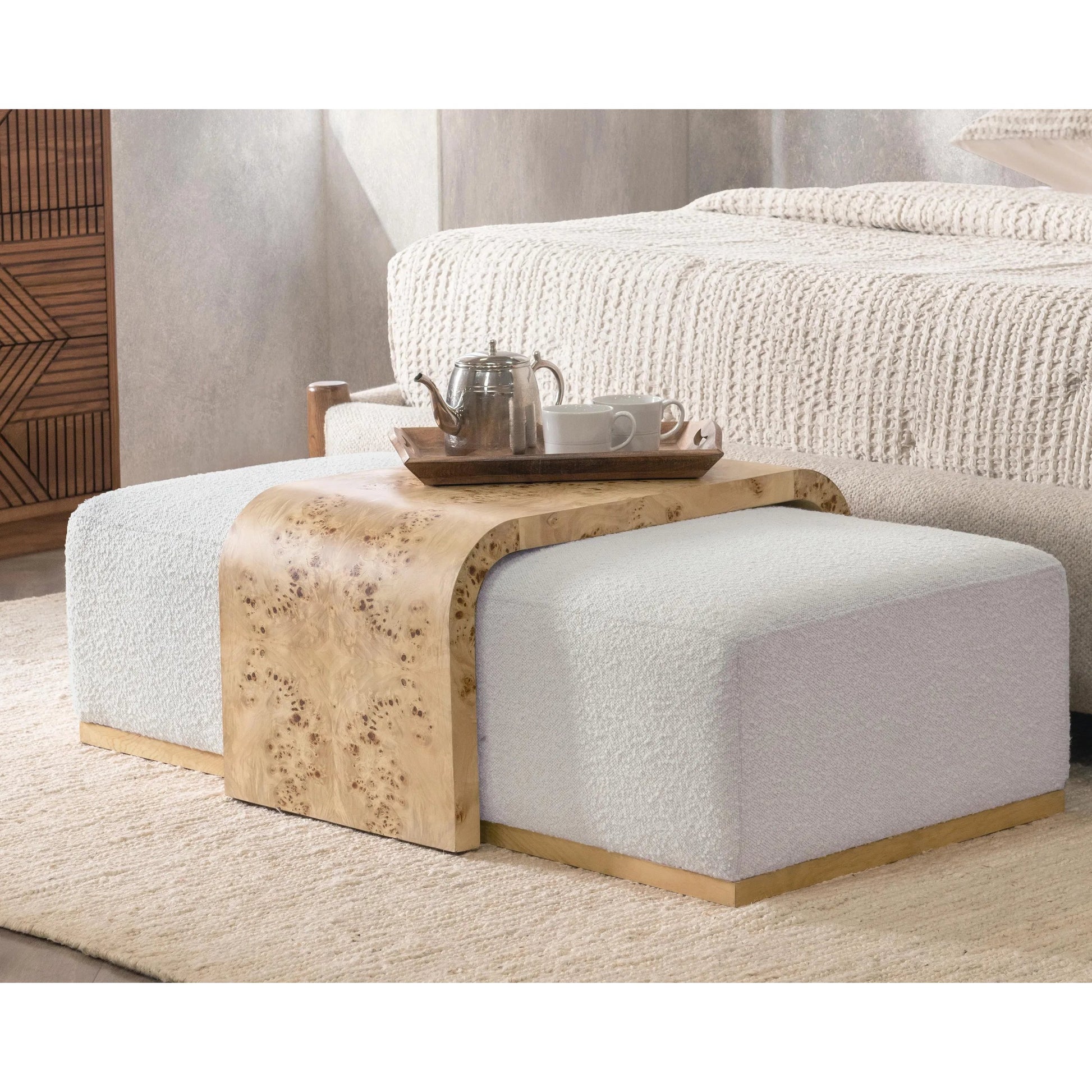 Kenan Coffee Table by Classic Home in gray. Made from 80% polyester, 20% acrylic in a transitional style.