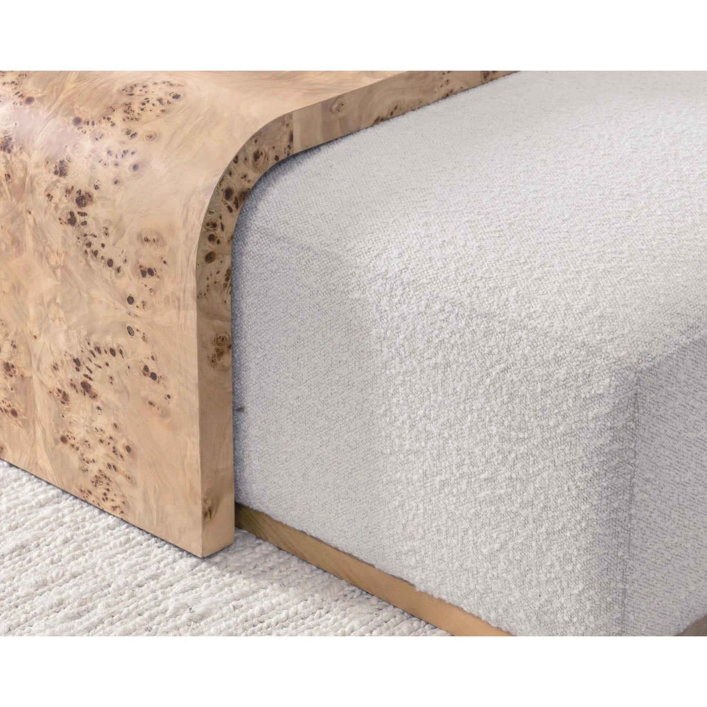007 SI-2518833 | Closeup | Kenan Coffee Table by Classic Home in gray. Made from 80% polyester, 20% acrylic in a transitional style.