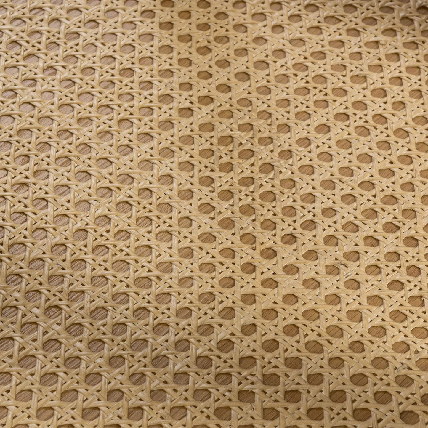 006 SI-2388525 | Closeup | Devin Oak Wood Round End Table by Classic Home in natural. Made from oak veneer, oak wood, cane in a transitional style.