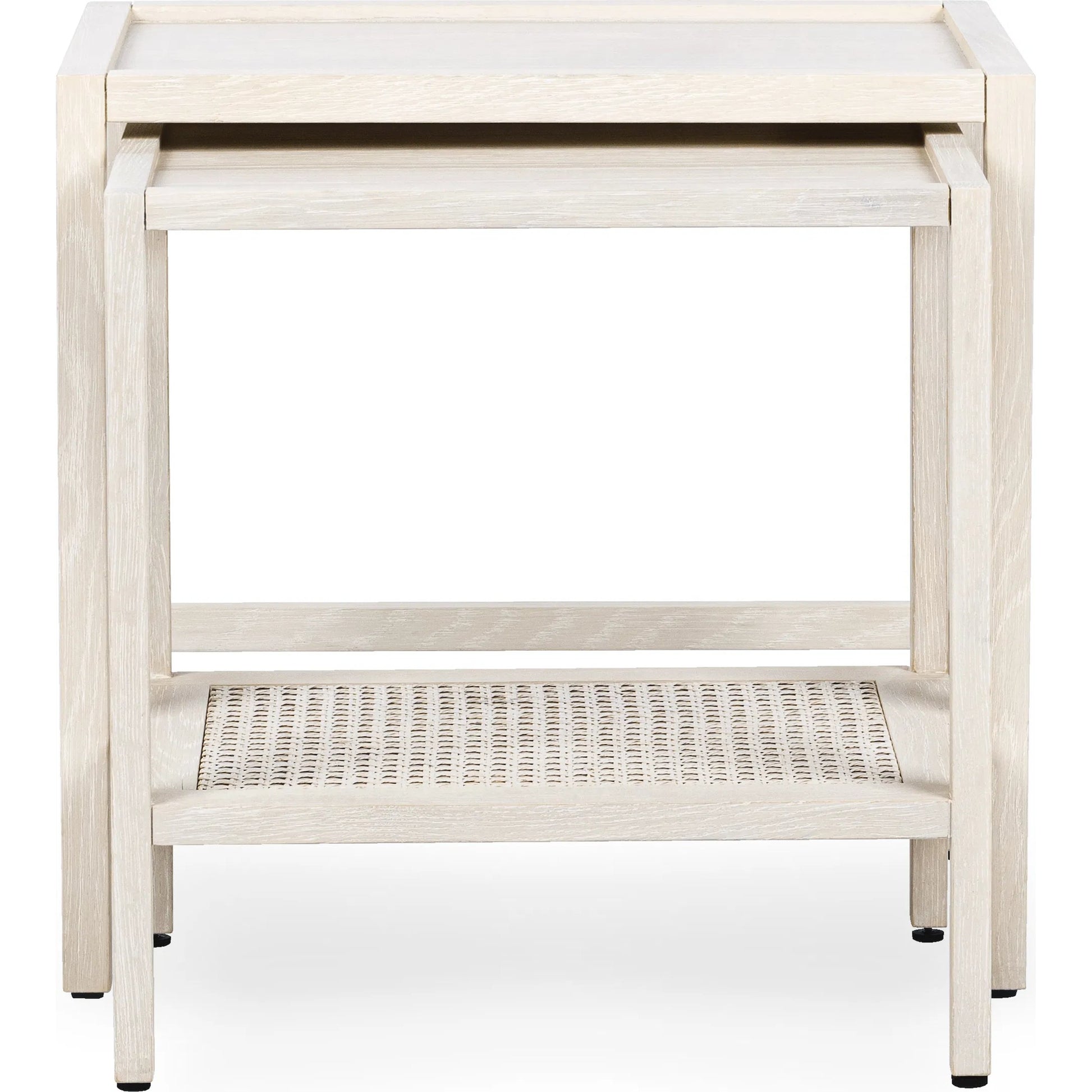 Devin Oak Wood Nesting End Table by Classic Home. Made from unique in a transitional style.