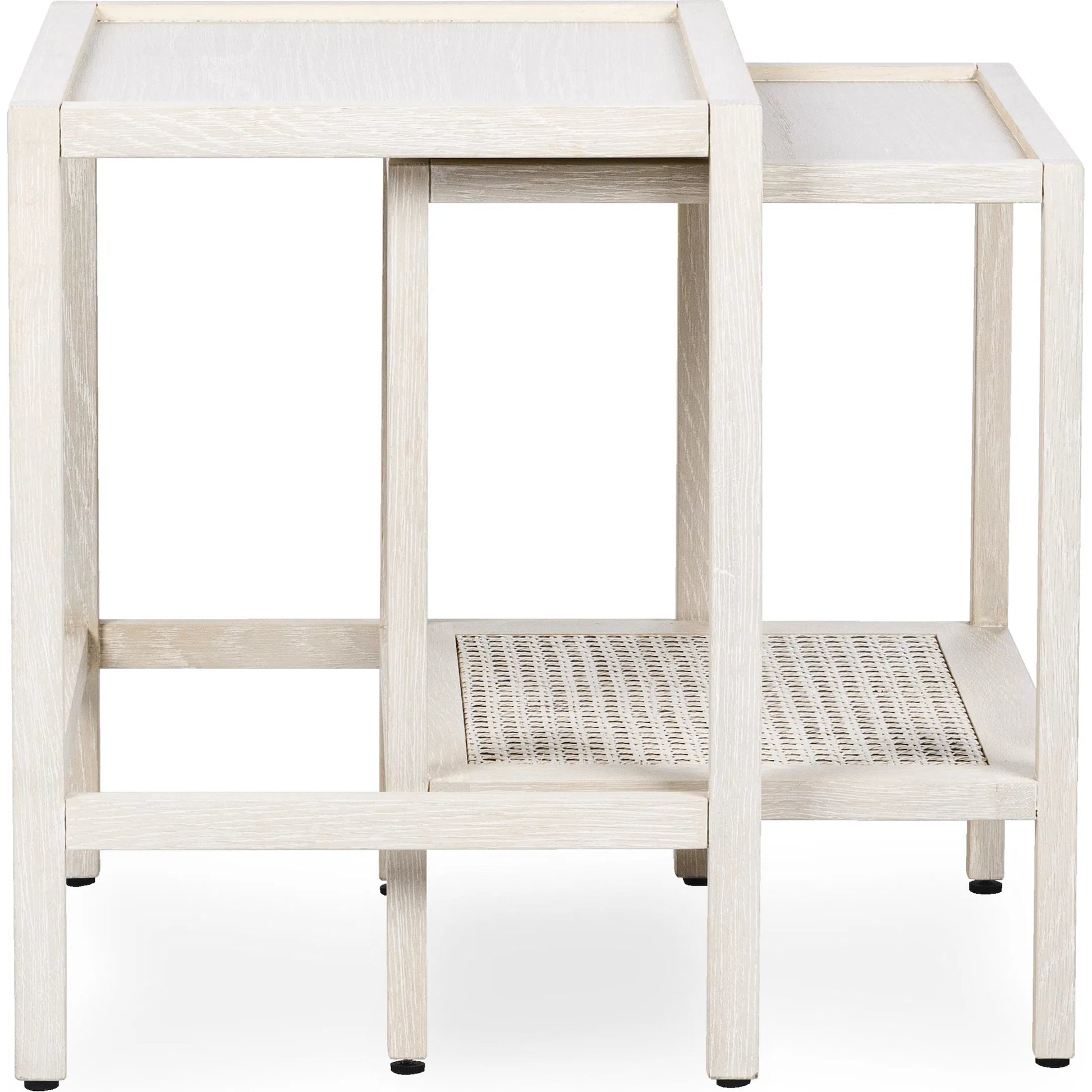 Devin Oak Wood Nesting End Table by Classic Home. Made from unique in a transitional style.