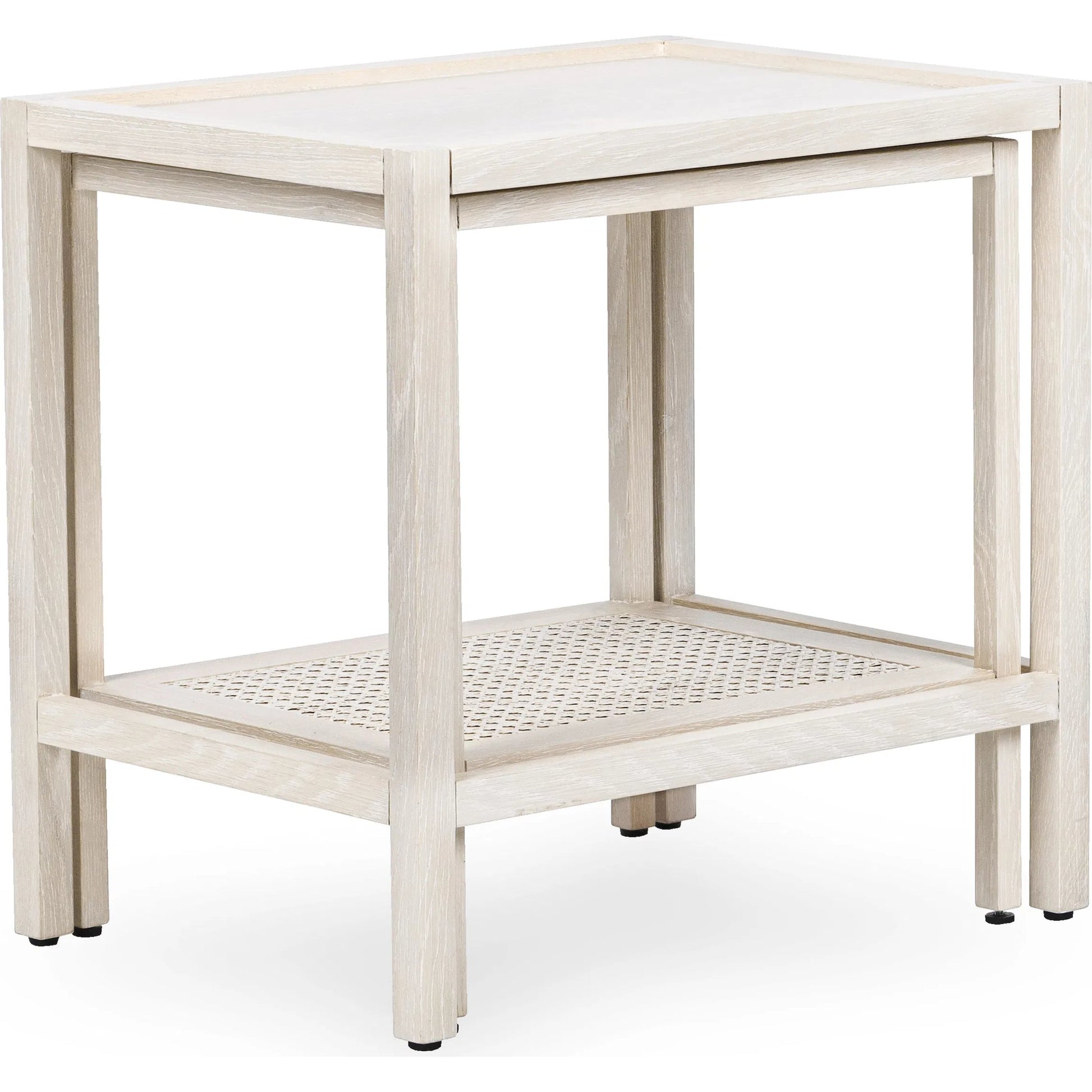 Devin Oak Wood Nesting End Table by Classic Home. Made from unique in a transitional style.