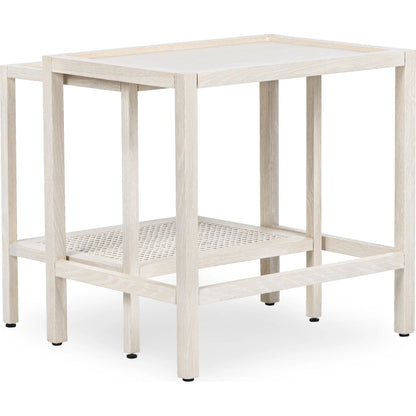 Devin Oak Wood Nesting End Table by Classic Home. Made from unique in a transitional style.