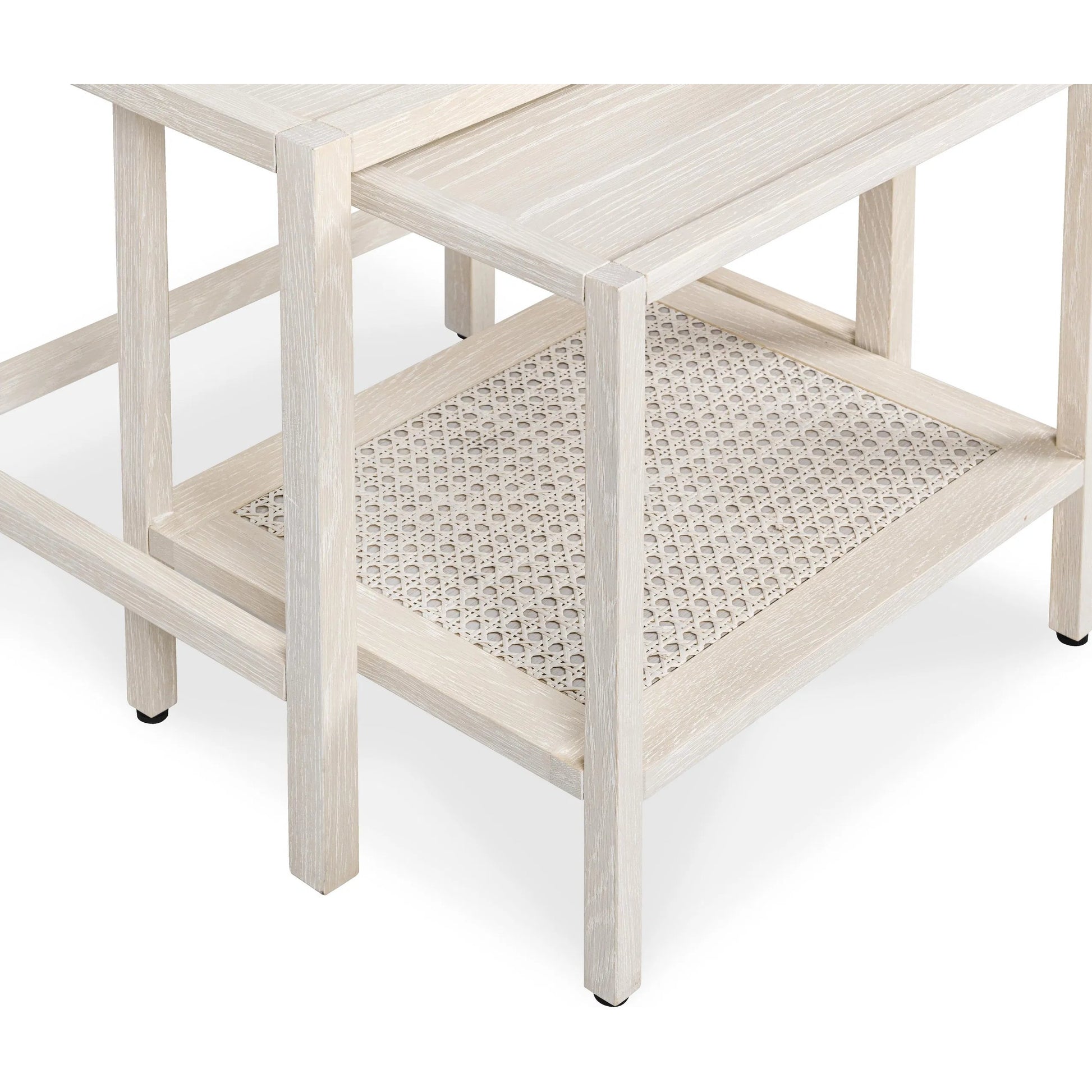 Devin Oak Wood Nesting End Table by Classic Home. Made from unique in a transitional style.