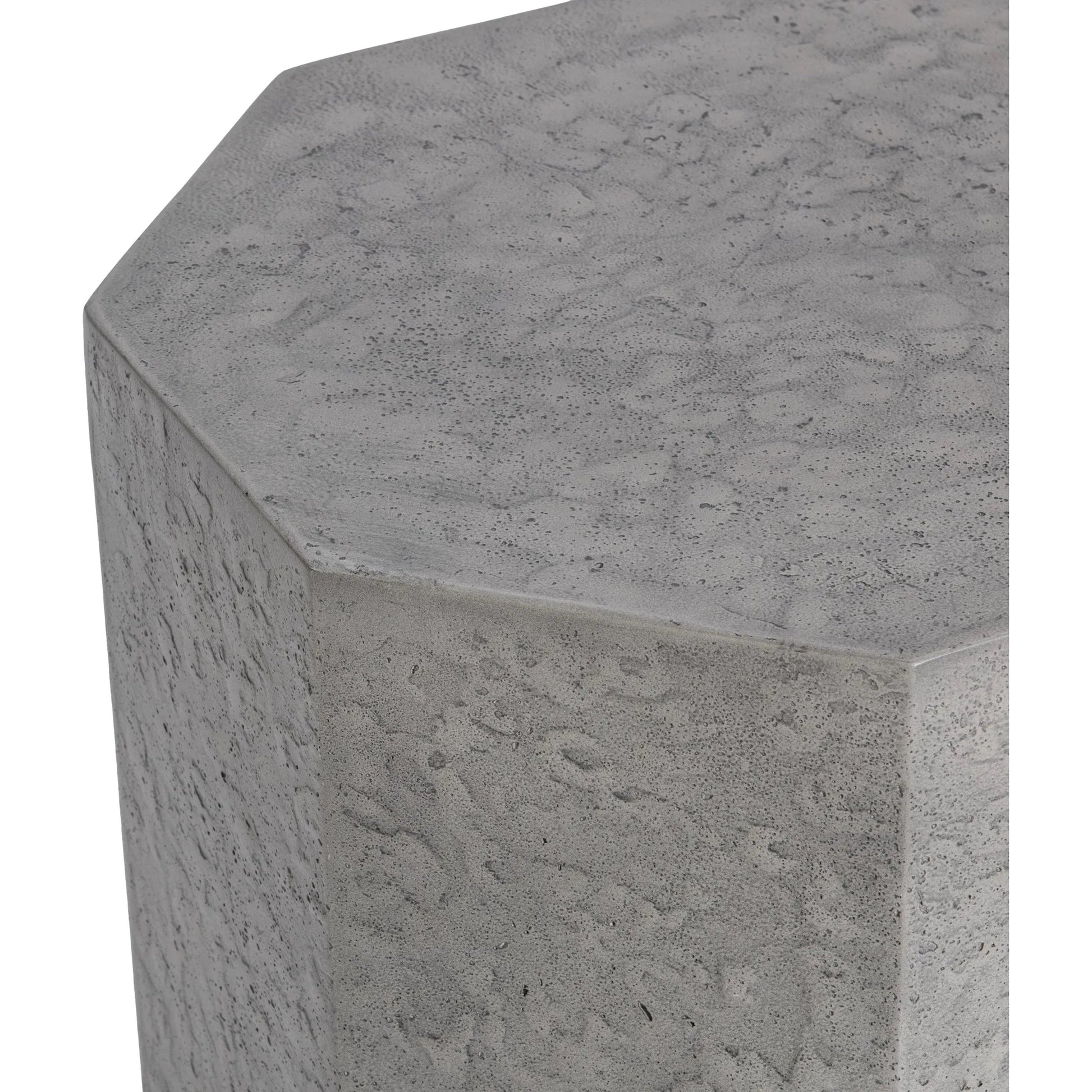 Morse Outdoor End Table by Classic Home in athena gray. Made from glass fiber reinforced concrete in a unique style.