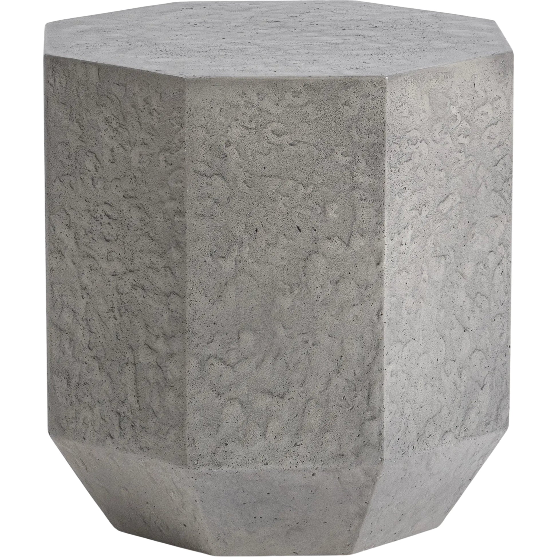 Morse Outdoor End Table by Classic Home in athena gray. Made from glass fiber reinforced concrete in a unique style.