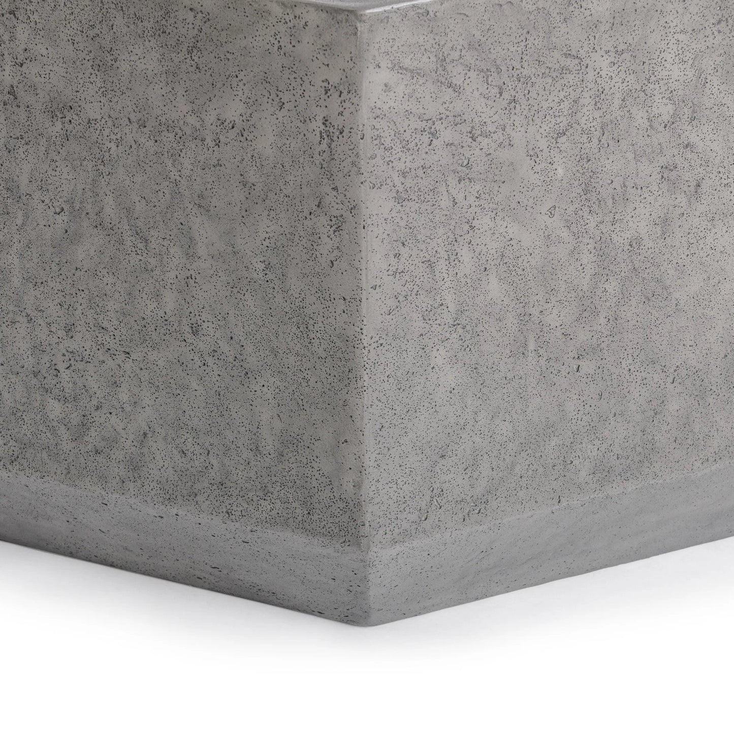 005 SI-2537785 | Closeup | Morse Outdoor Coffee Table by Classic Home in athena gray. Made from glass fiber reinforced concrete in a unique style.