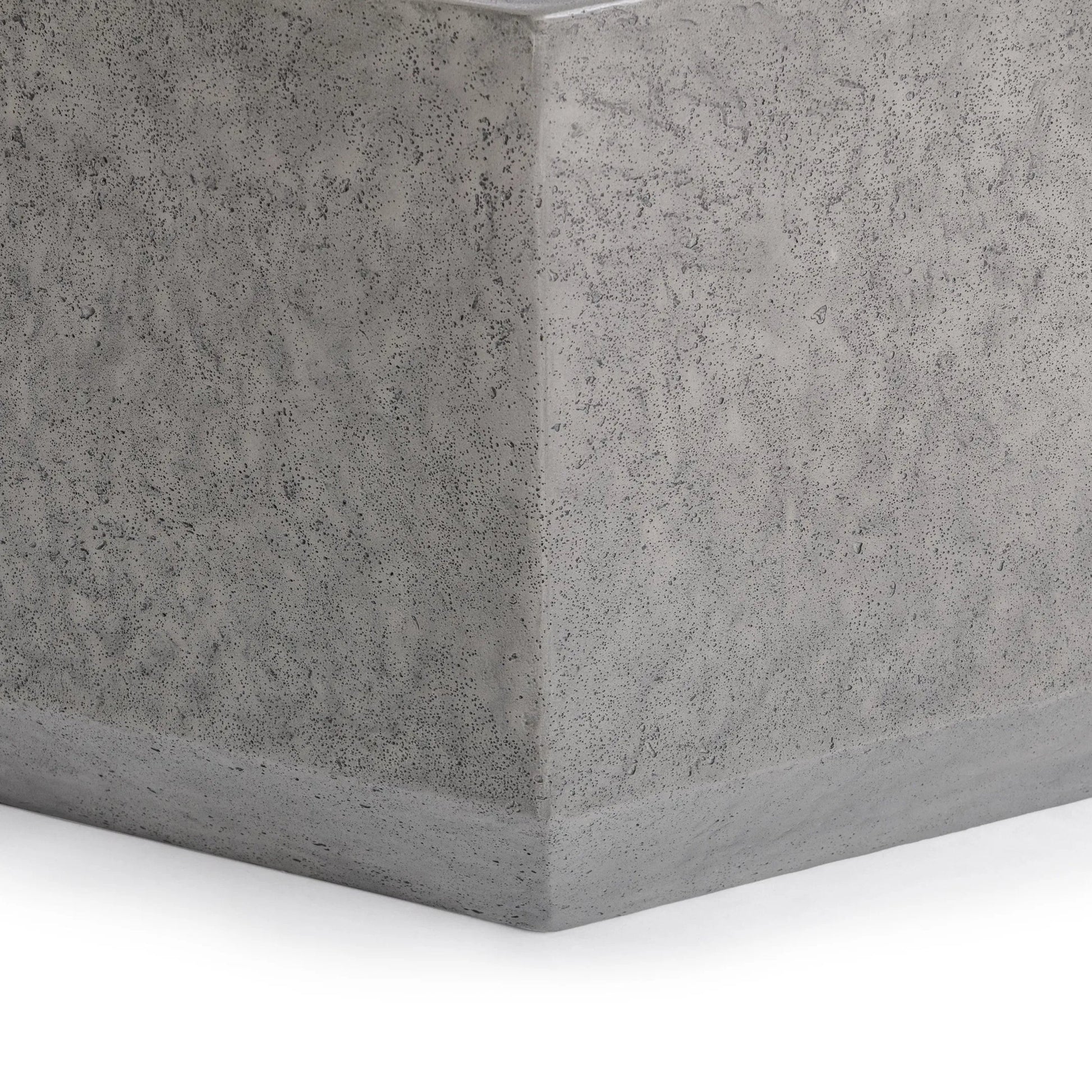 Morse Outdoor Coffee Table by Classic Home in athena gray. Made from glass fiber reinforced concrete in a unique style.