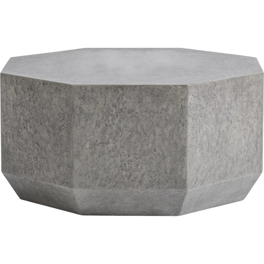 Morse Outdoor Coffee Table by Classic Home in athena gray. Made from glass fiber reinforced concrete in a unique style.