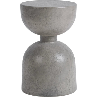 Adna Outdoor Accent Table by Classic Home in athena gray. Made from glass fiber reinforced concrete in a unique style.