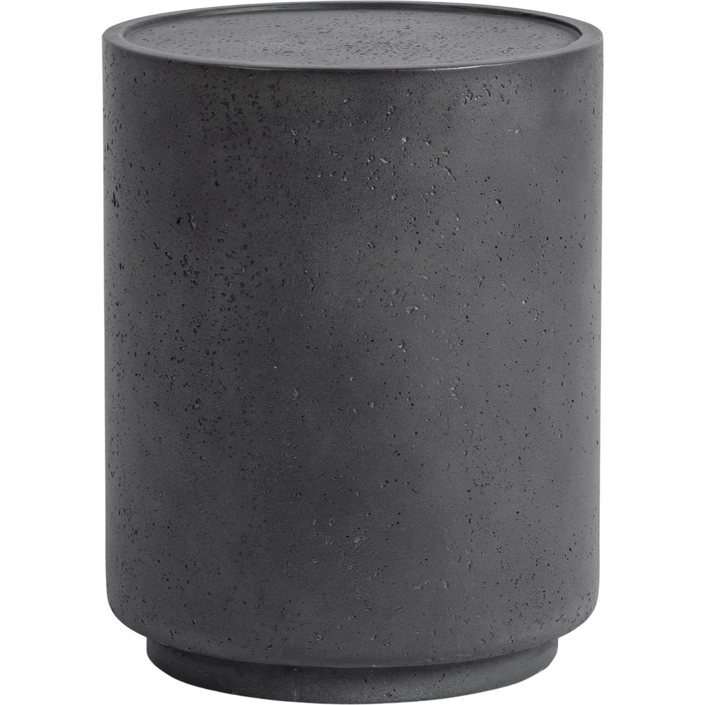001 SI-2537844 | Primary Silo | Darsa Outdoor Accent Table by Classic Home in dark gray. Made from glass fiber reinforced concrete in a unique style.