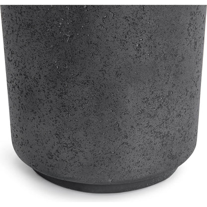 Darsa Outdoor Accent Table by Classic Home in dark gray. Made from glass fiber reinforced concrete in a unique style.