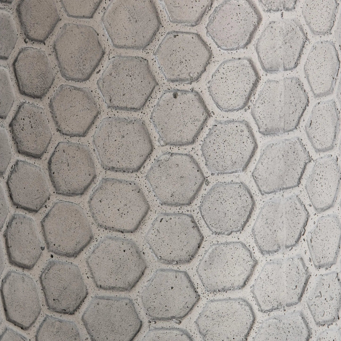 004 SI-2533205 | Closeup | Delaine Outdoor Concrete Accent Table by Classic Home in light gray. Made from glass fiber reinforced concrete in a unique style.