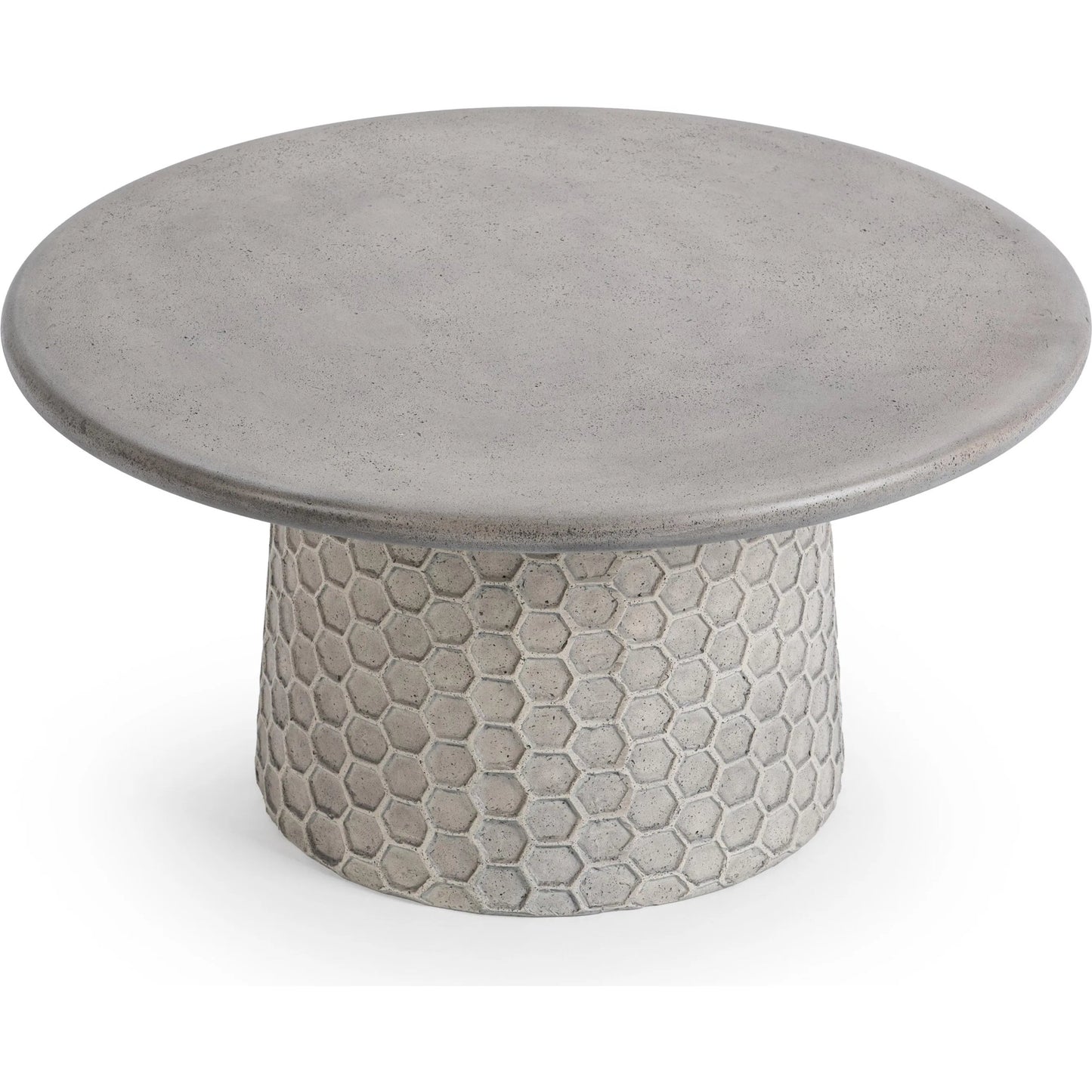 002 SI-2533206 | Additional Silo | Delaine Outdoor Concrete Coffee Table by Classic Home in light gray. Made from glass fiber reinforced concrete in a unique style.