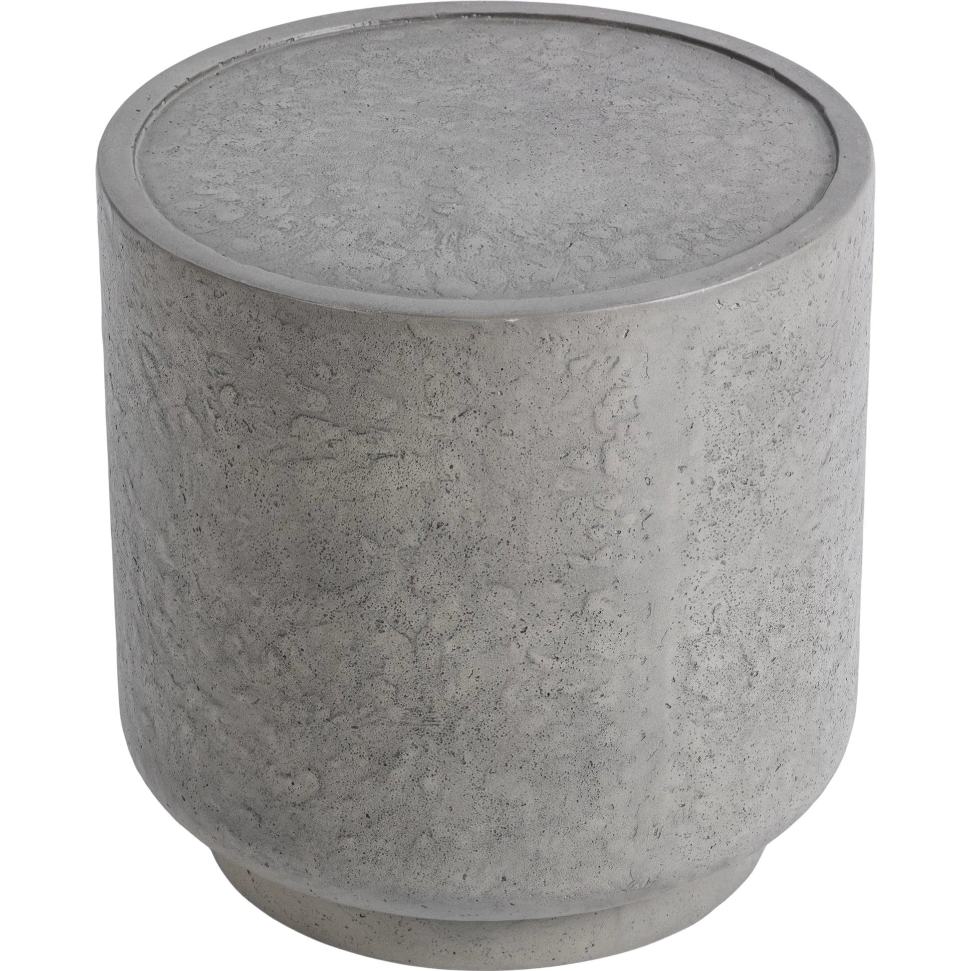 Sania Outdoor Accent Table by Classic Home in athena gray. Made from glass fiber reinforced concrete in a unique style.