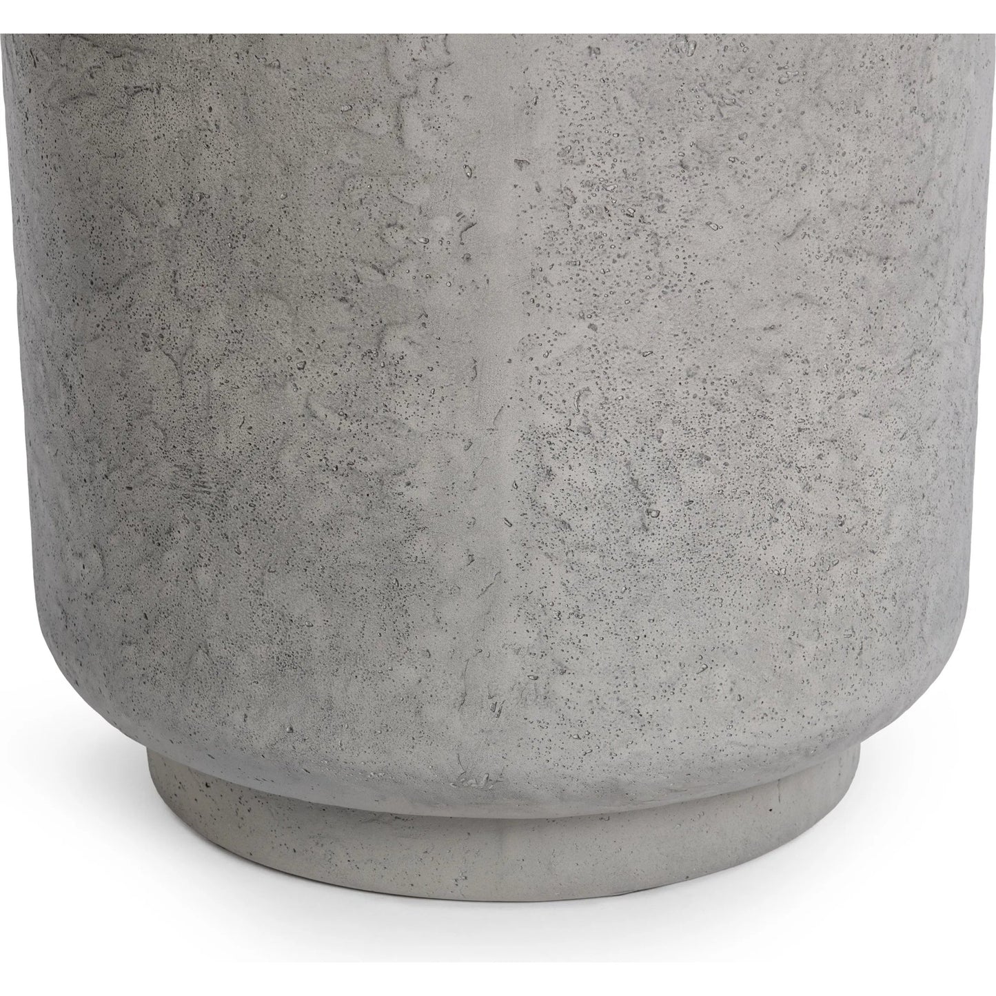 003 SI-2533208 | Closeup | Sania Outdoor Accent Table by Classic Home in athena gray. Made from glass fiber reinforced concrete in a unique style.