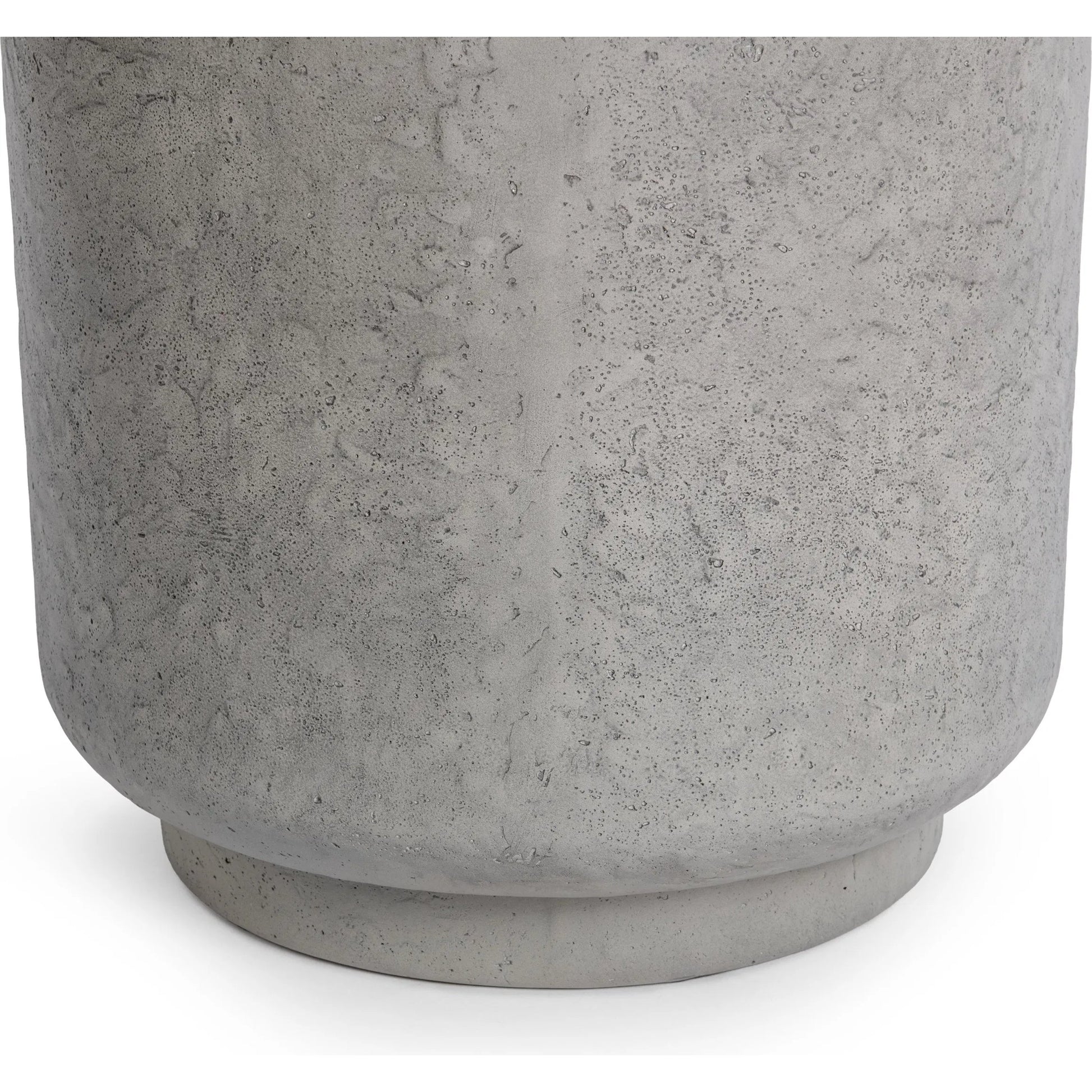 Sania Outdoor Accent Table by Classic Home in athena gray. Made from glass fiber reinforced concrete in a unique style.
