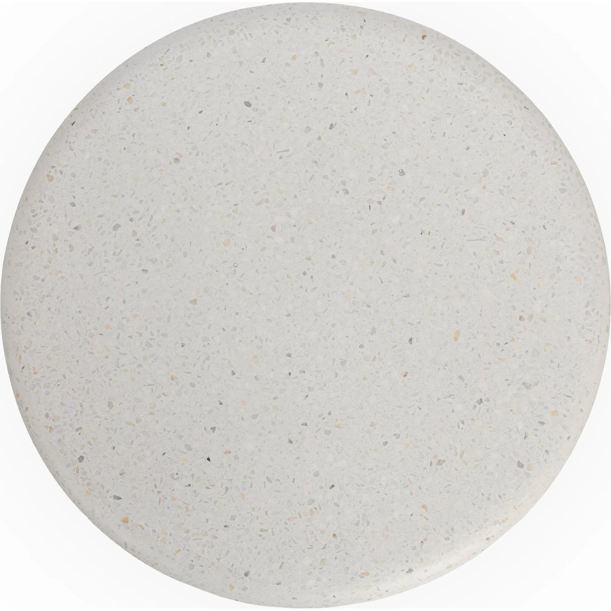Nysa Outdoor Concrete End Table by Classic Home in white. Made from glass fiber reinforced concrete in a unique style.