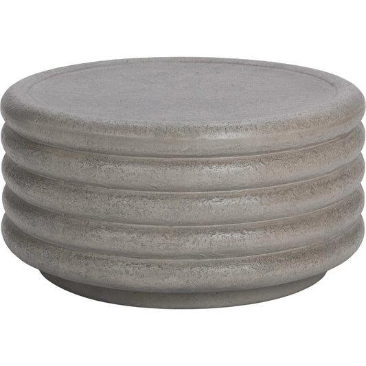 Reva Outdoor Coffee Table by Classic Home in athena gray. Made from glass fiber reinforced concrete in a unique style.