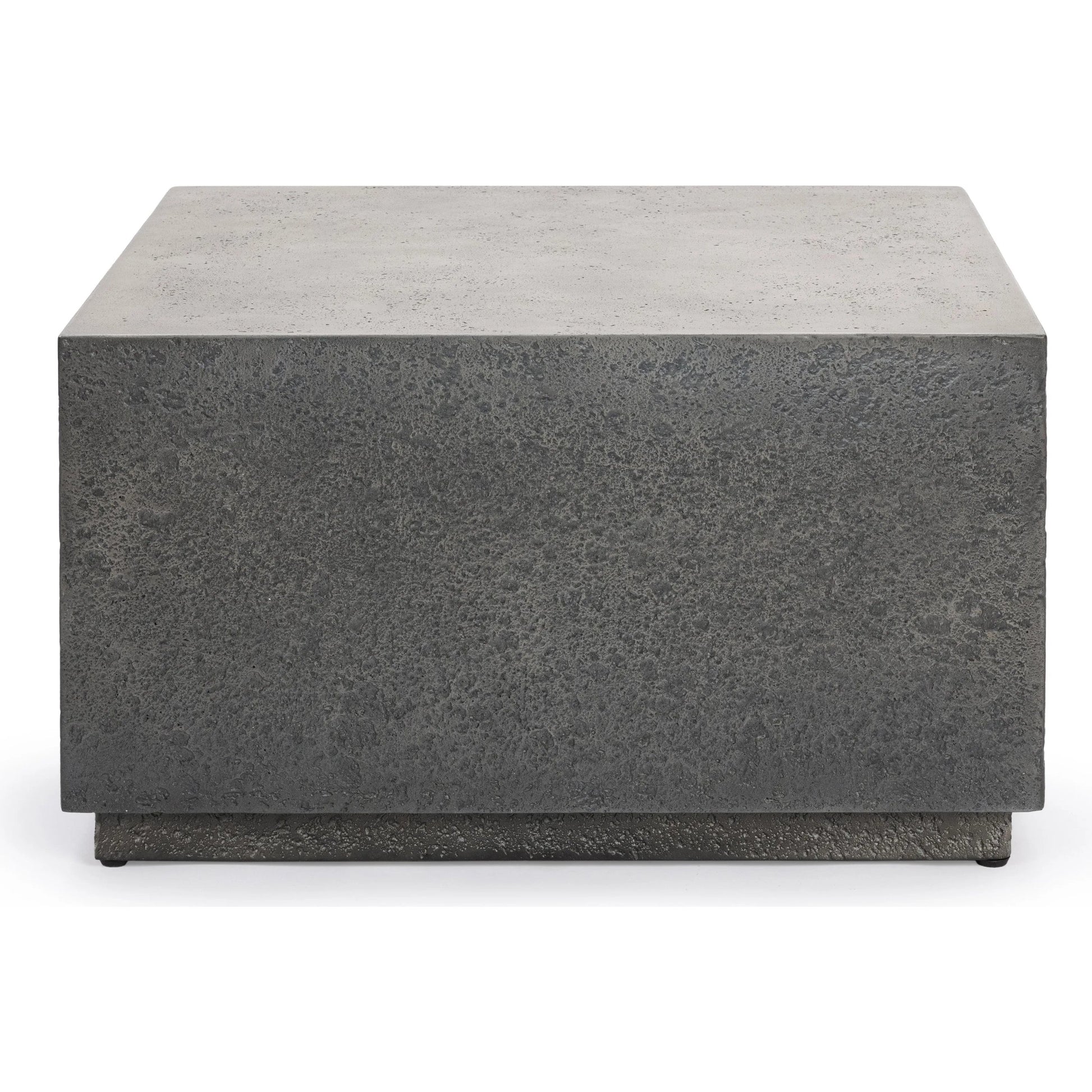 Marwin Outdoor Coffee Table by Classic Home in dark gray. Made from glass fiber reinforced concrete in a unique style.