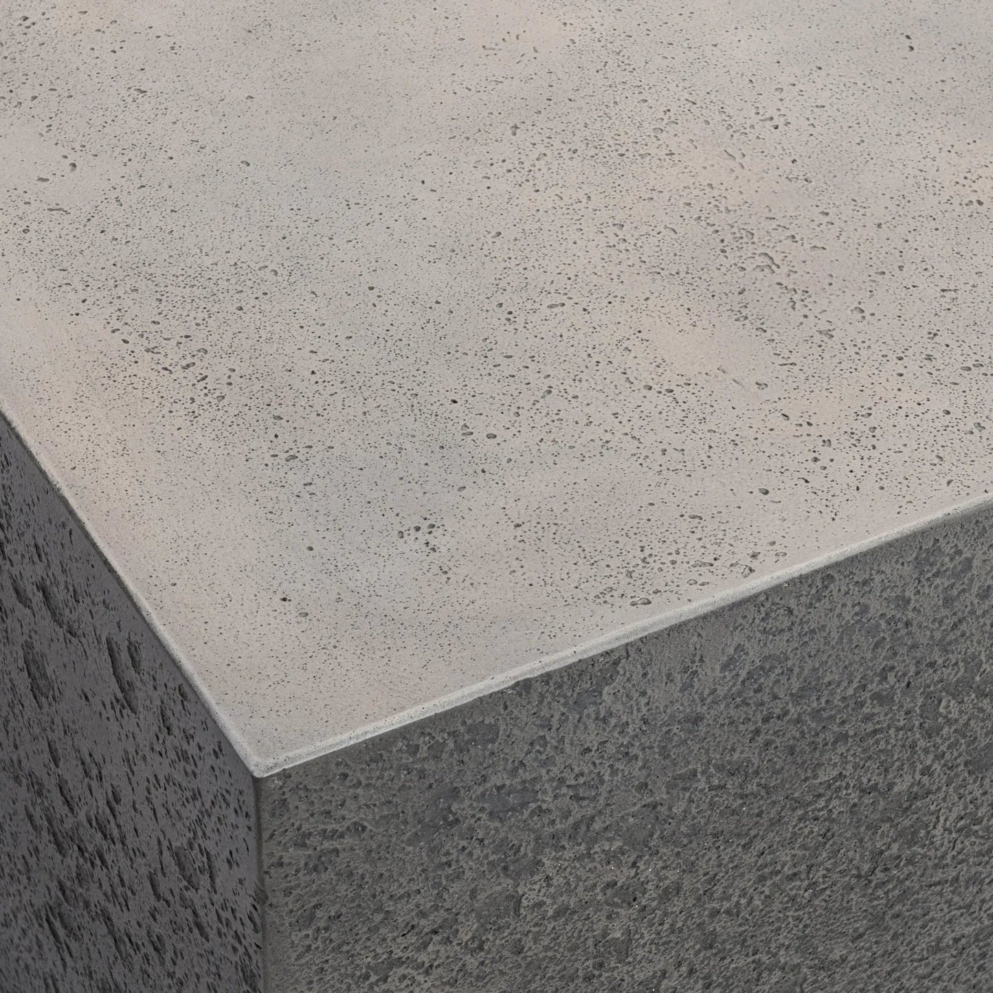 003 SI-2537789 | Closeup | Marwin Outdoor Coffee Table by Classic Home in dark gray. Made from glass fiber reinforced concrete in a unique style.
