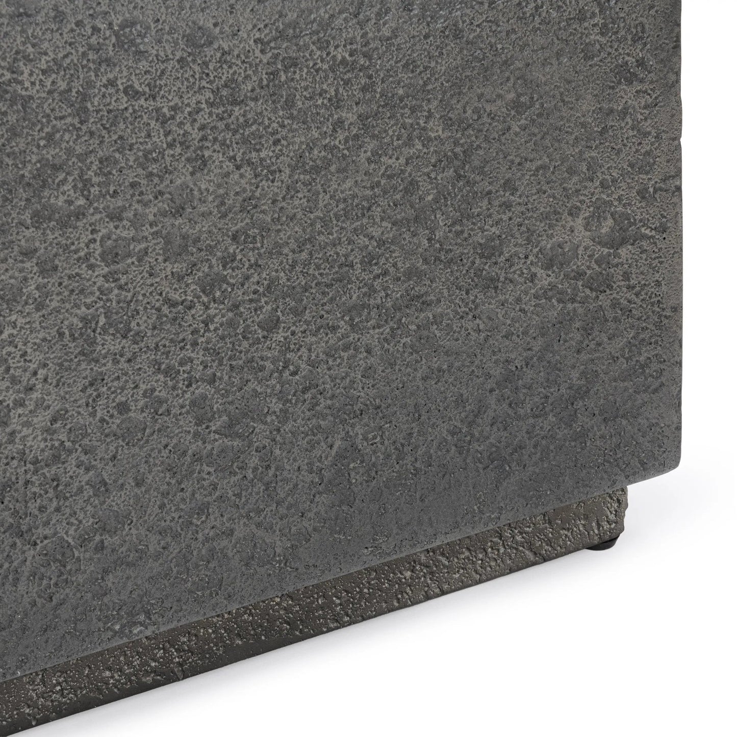 004 SI-2537789 | Closeup | Marwin Outdoor Coffee Table by Classic Home in dark gray. Made from glass fiber reinforced concrete in a unique style.