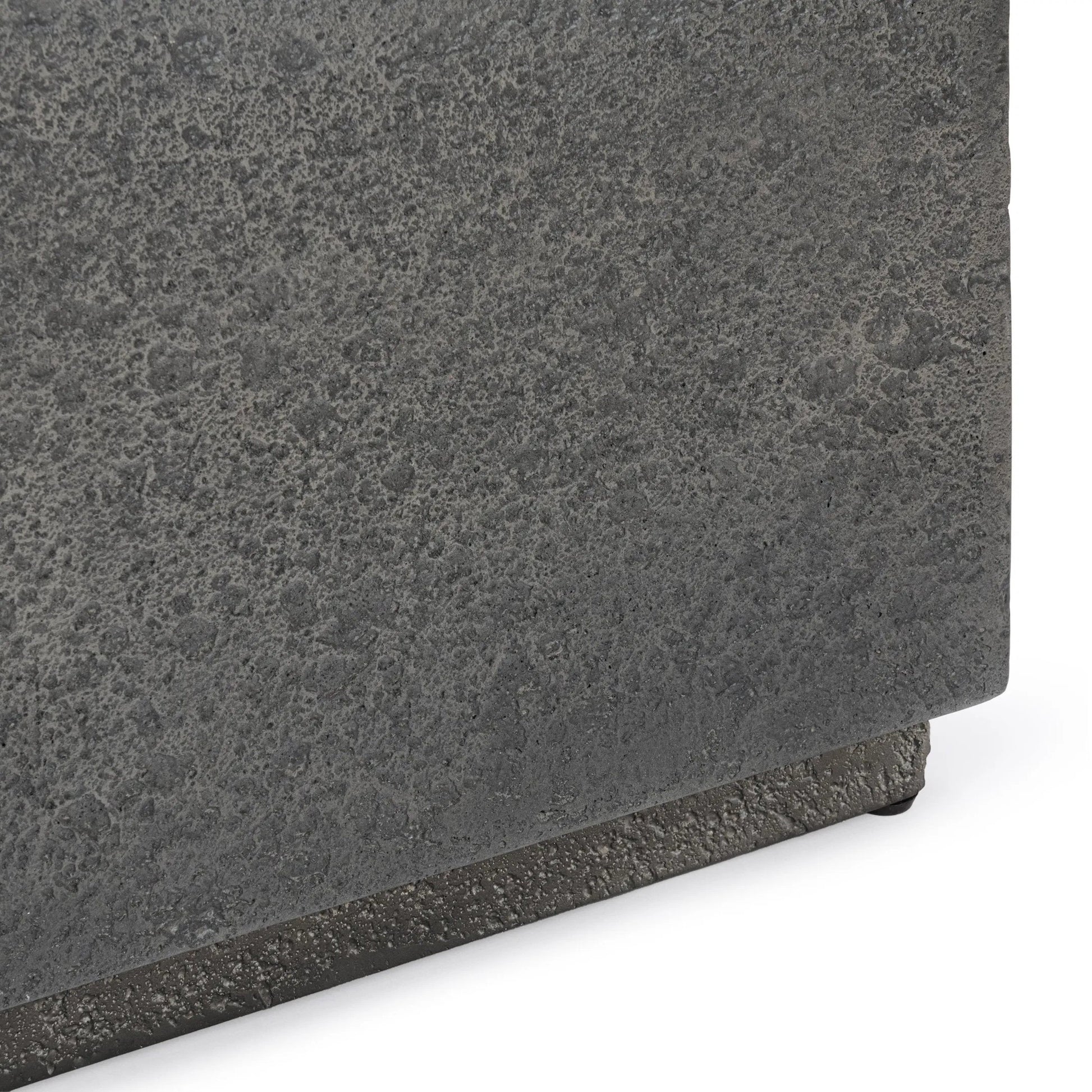 Marwin Outdoor Coffee Table by Classic Home in dark gray. Made from glass fiber reinforced concrete in a unique style.