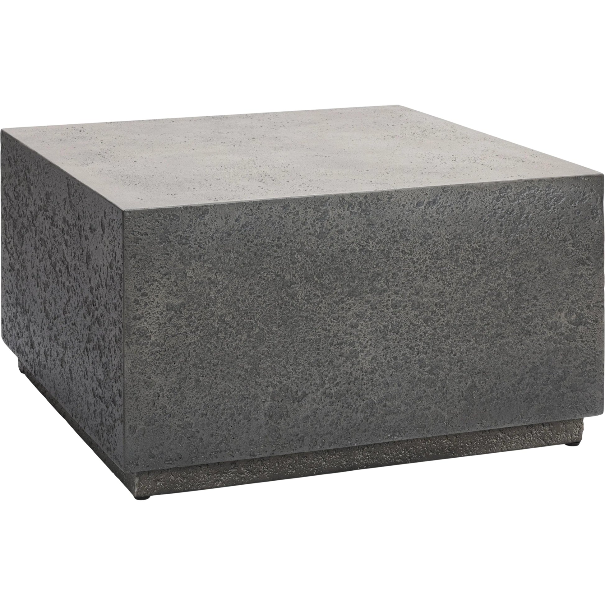 Marwin Outdoor Coffee Table by Classic Home in dark gray. Made from glass fiber reinforced concrete in a unique style.