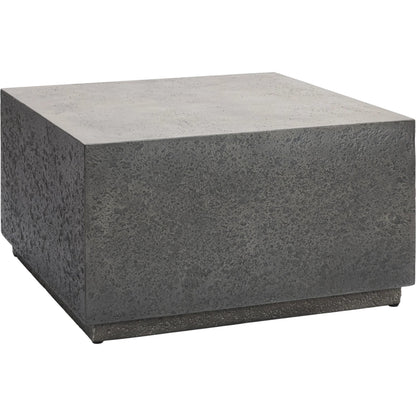 Marwin Outdoor Coffee Table by Classic Home in dark gray. Made from glass fiber reinforced concrete in a unique style.