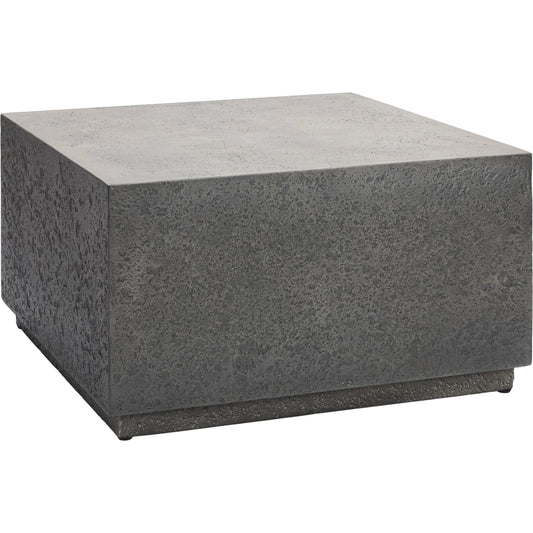 Marwin Outdoor Coffee Table by Classic Home in dark gray. Made from glass fiber reinforced concrete in a unique style.