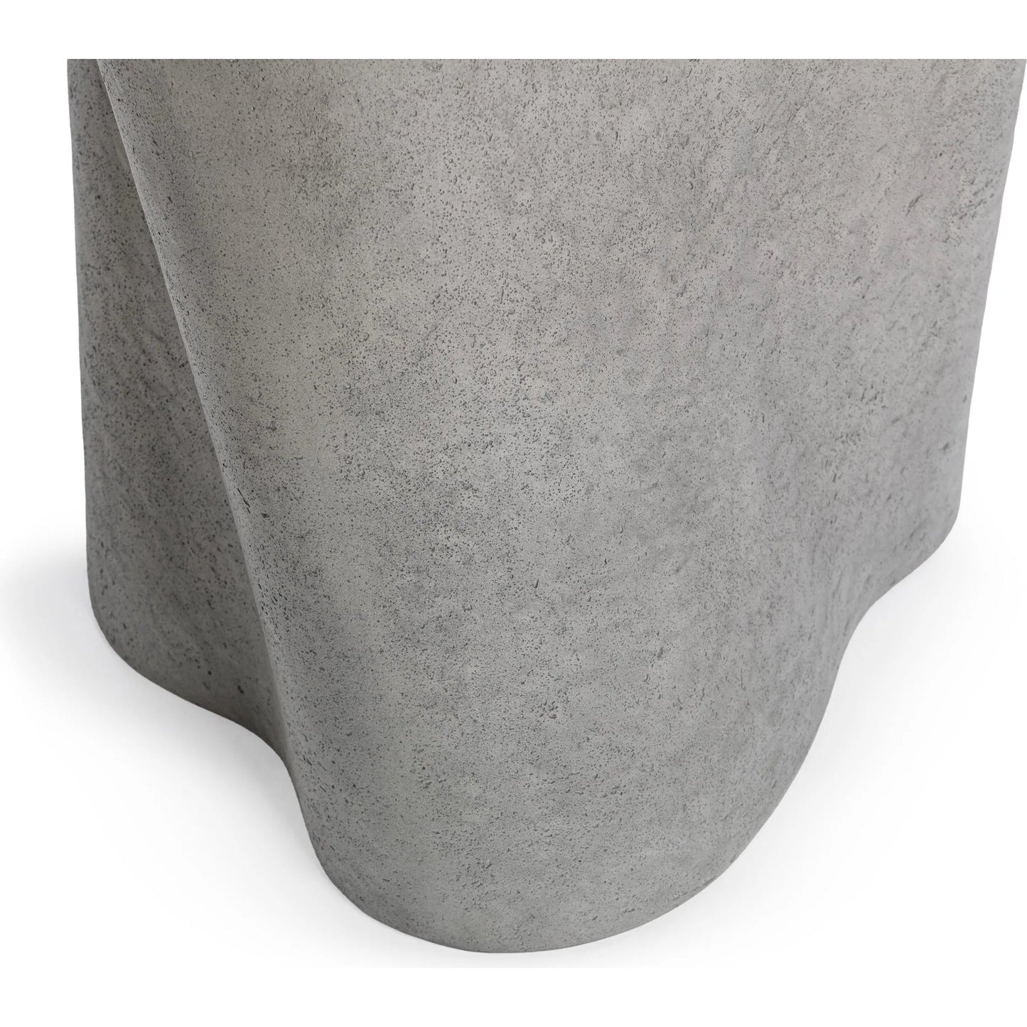 005 SI-2537791 | Closeup | Everson Outdoor Accent table by Classic Home in athena gray. Made from glass fiber reinforced concrete in a unique style.