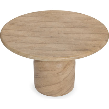 Portola Outdoor Concrete Dining Table by Classic Home in beige. Made from glass fiber reinforced concrete in a unique style.