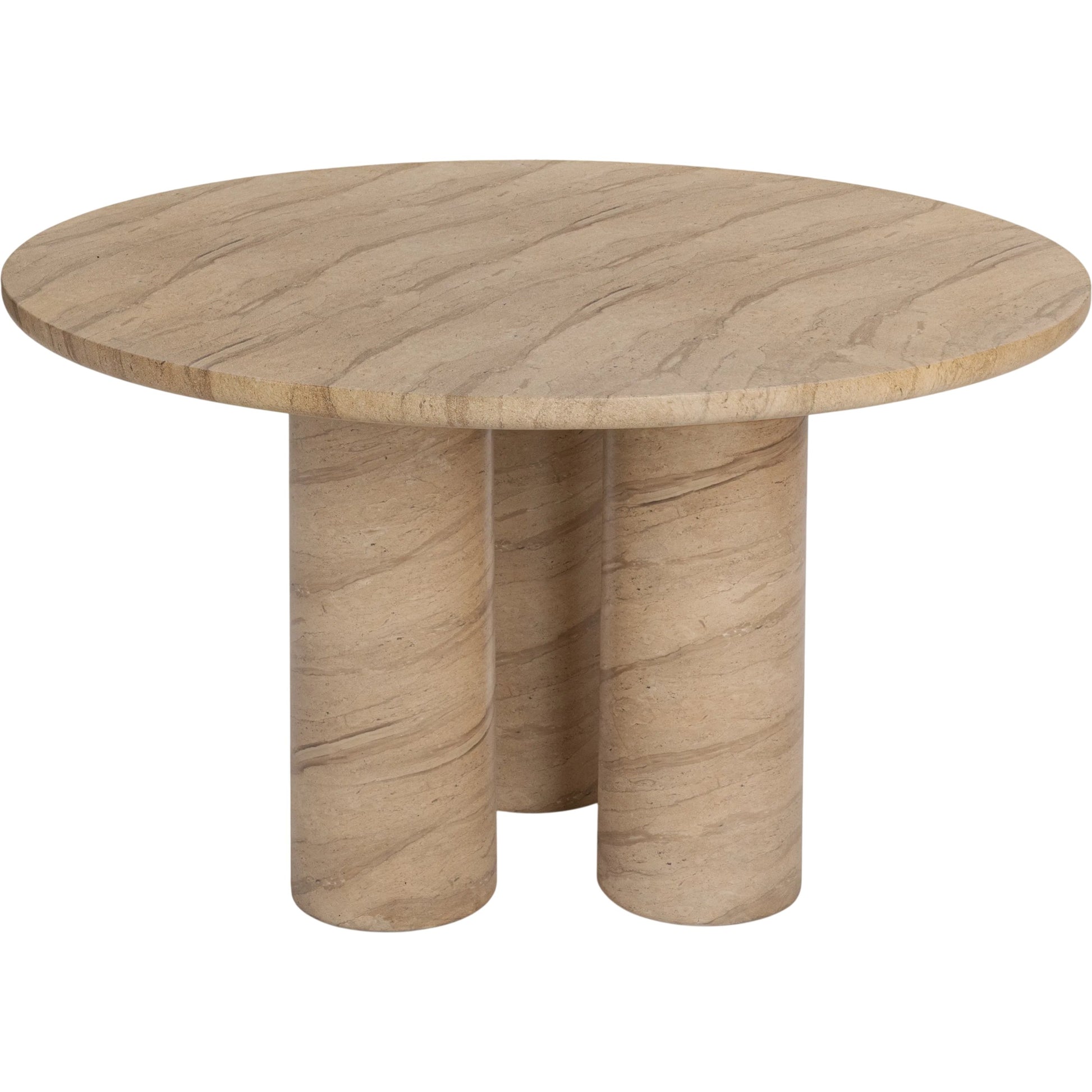Niva Outdoor Concrete Dining Table by Classic Home in beige. Made from glass fiber reinforced concrete in a unique style.