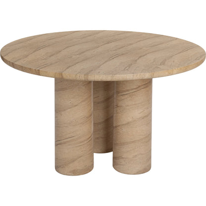 Niva Outdoor Concrete Dining Table by Classic Home in beige. Made from glass fiber reinforced concrete in a unique style.