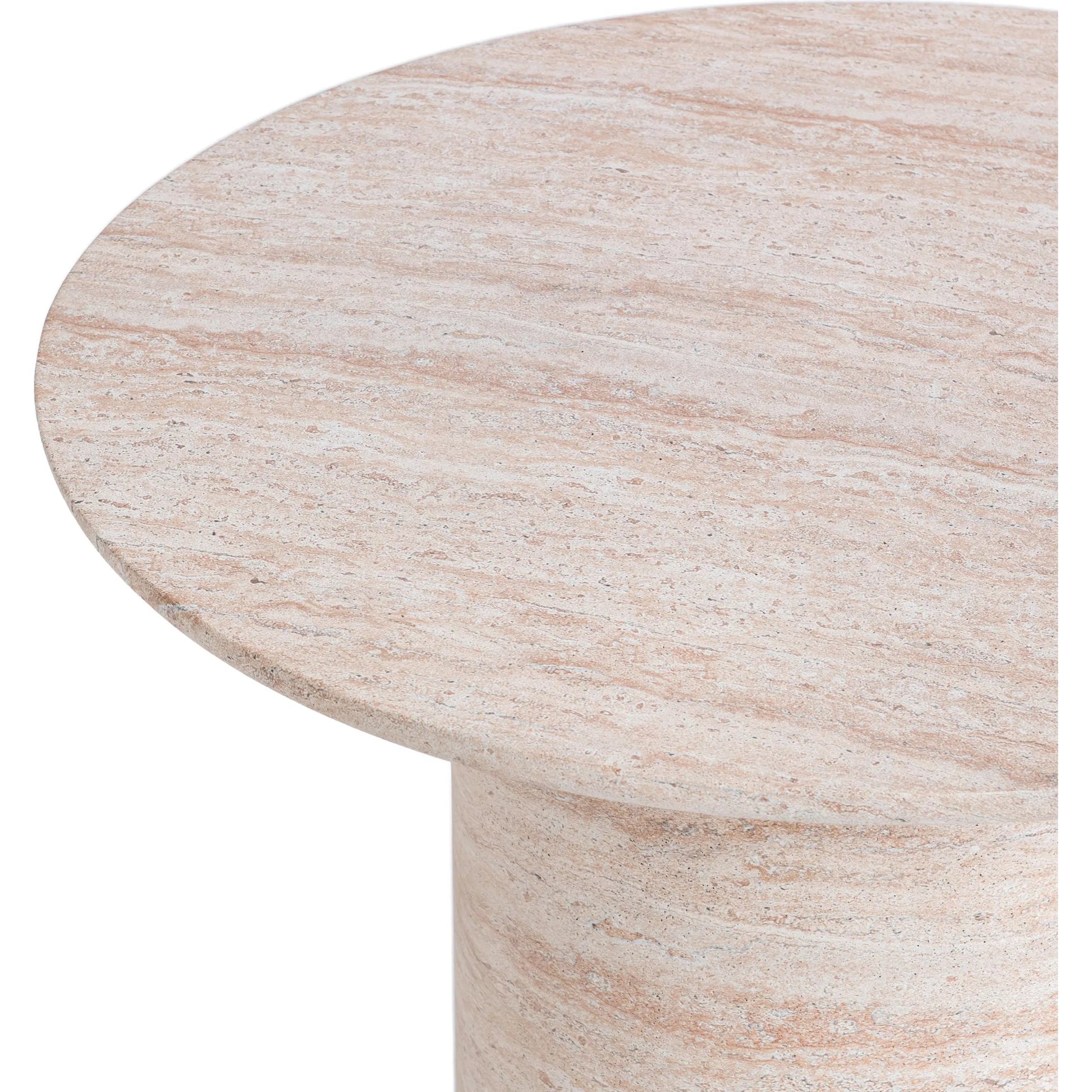 Sana Outdoor Concrete Coffee Table by Classic Home in beige. Made from glass fiber reinforced concrete in a unique style.