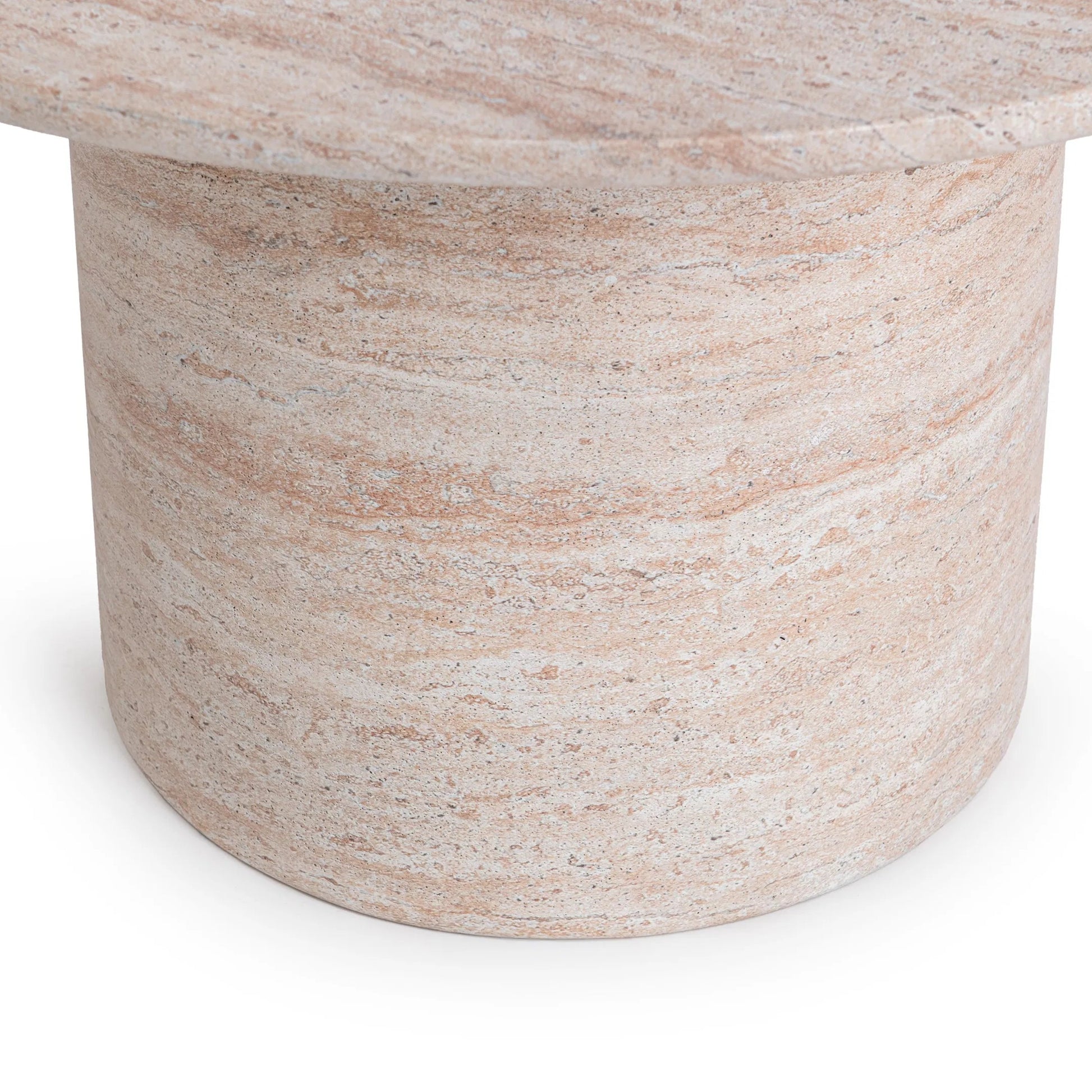 Sana Outdoor Concrete Coffee Table by Classic Home in beige. Made from glass fiber reinforced concrete in a unique style.