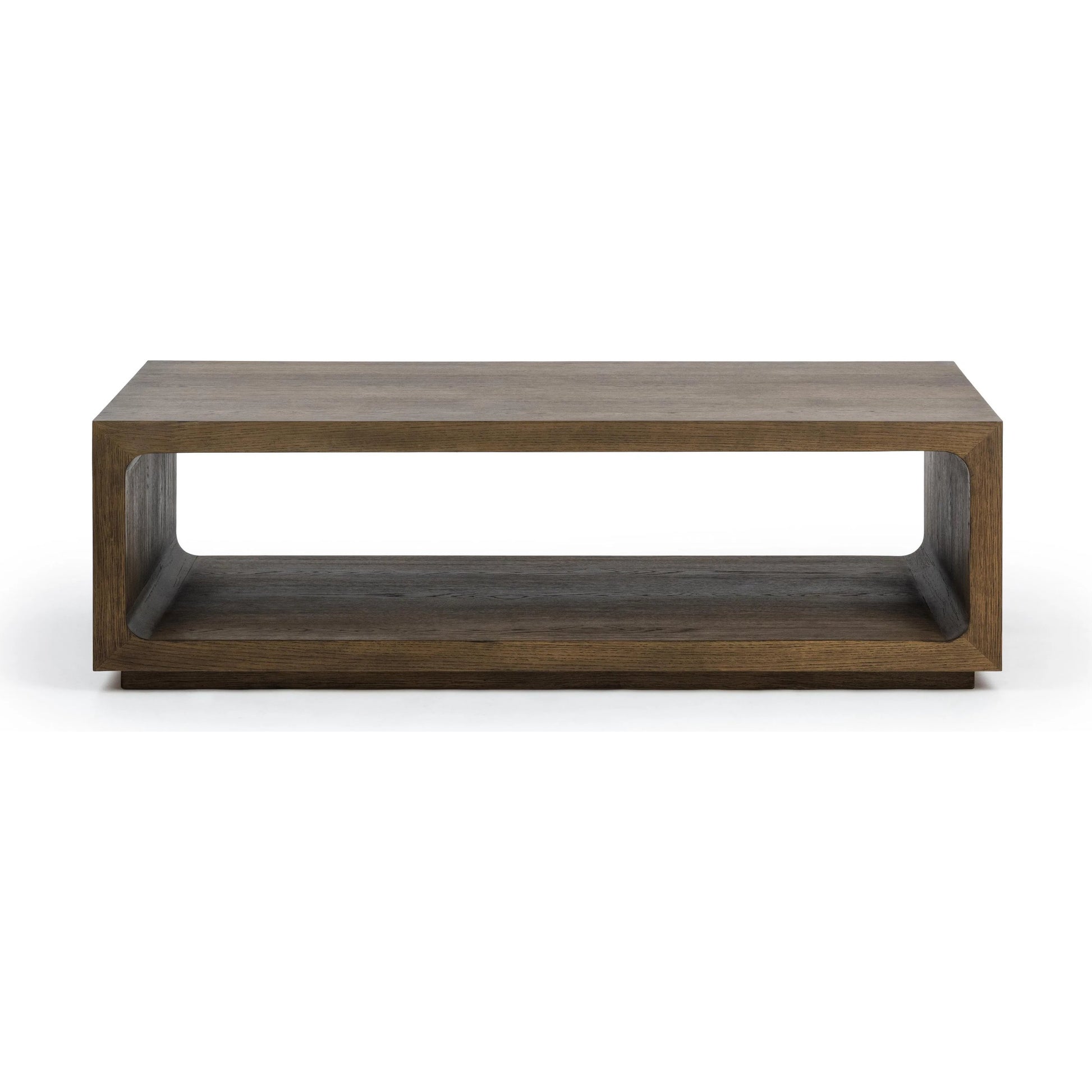 London Wood Coffee Table by Classic Home in soft cocoa. Made from oak veneer in a unique style.