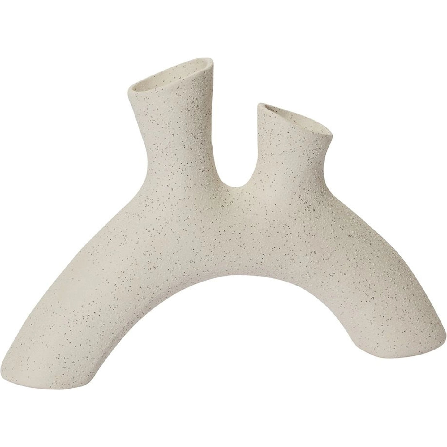 001 SI-2085209 | Primary Silo | Neum Vase by Accent Decor in off-white. Made from ceramic in a modern style.