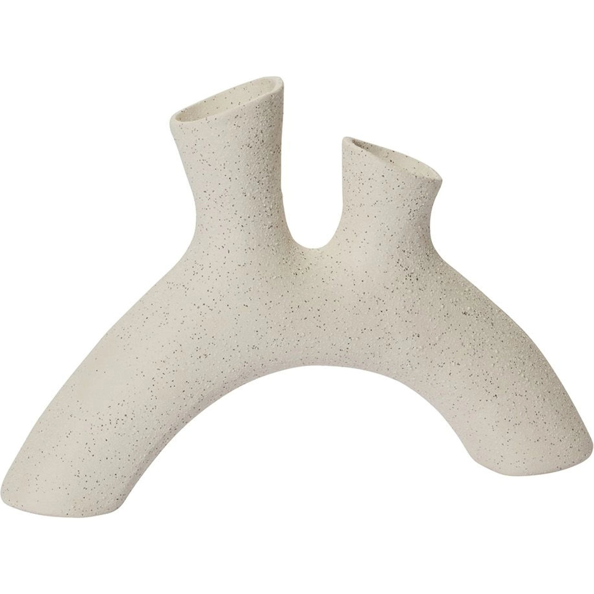 Neum Vase by Accent Decor in off-white. Made from ceramic in a modern style.