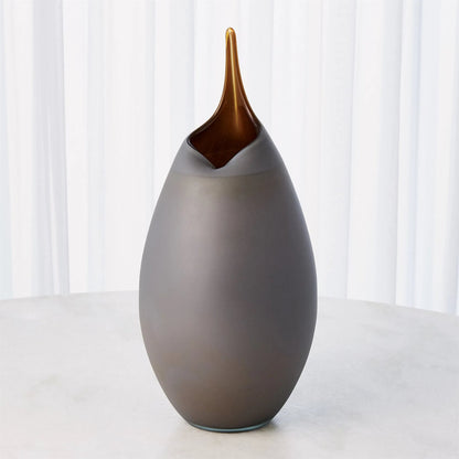 Frosted Vase by Global Views. Made from glass in a modern style.