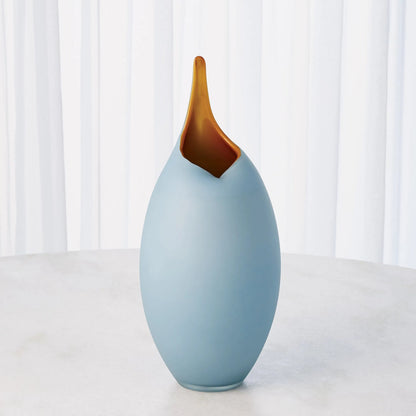 Frosted Vase by Global Views. Made from glass in a modern style.