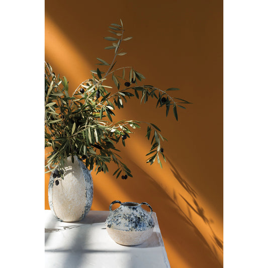 Croatia Vase by Accent Decor in blue. Made from ceramic in a modern style.