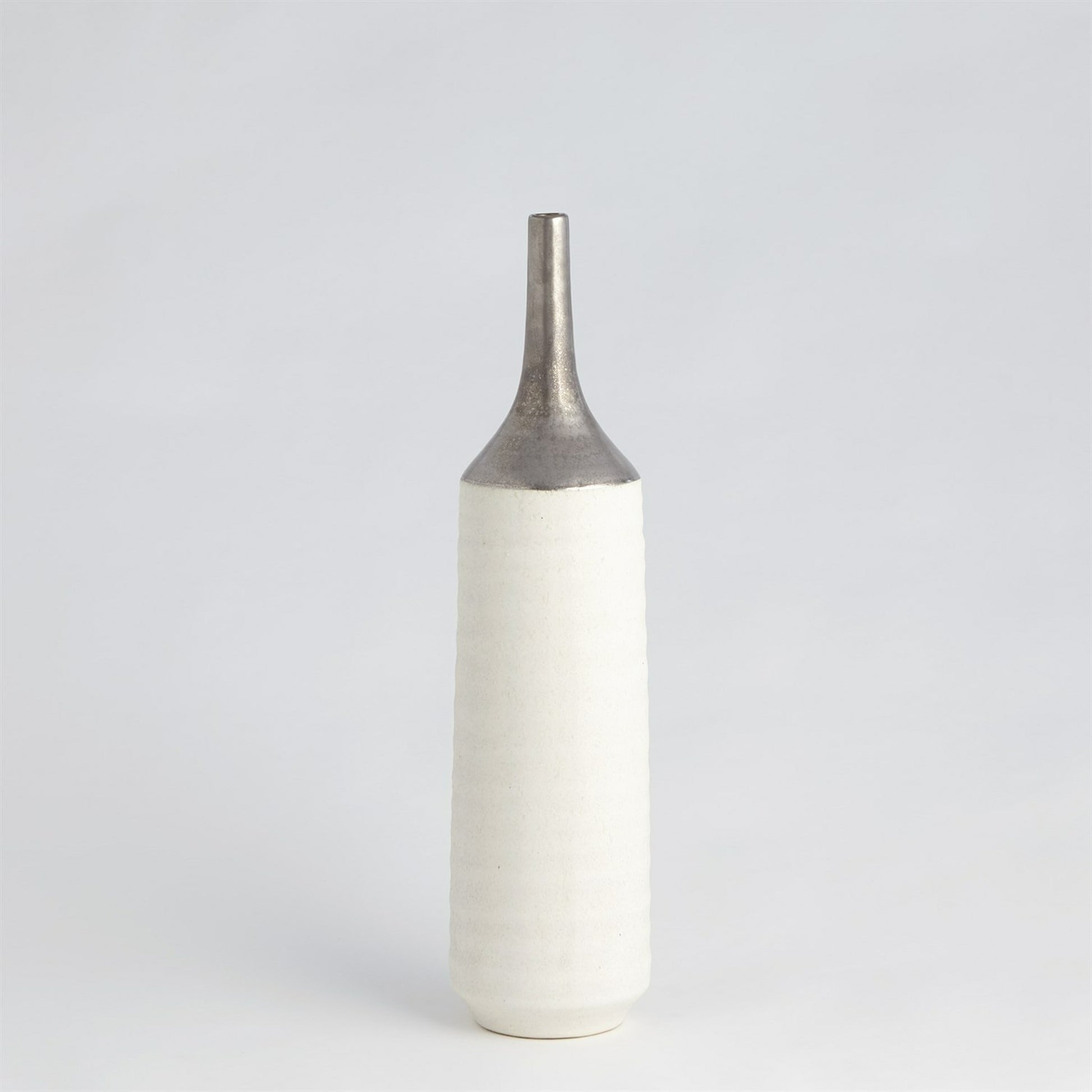 Two Toned Vase by Global Views in gold. Made from ceramic in a eclectic & global style.